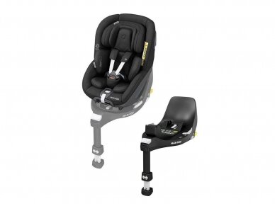 Maxi-Cosi Pearl 360 Automobilinė kėdutė + FamilyFix 360 Bazė Authentic Black 0-18 kg
