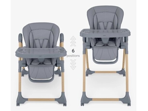 Maitinimo kėdutė KikkaBoo Olive 2 Grey 1