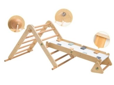 Moni Toys 3in1 Montessori Pikler Triangle 1