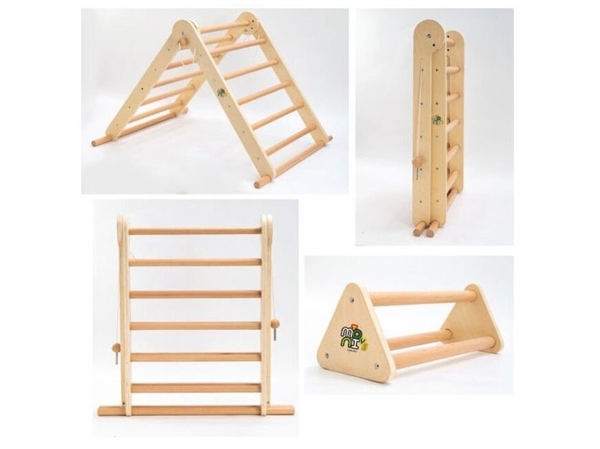 Moni Toys 3in1 Montessori Pikler Triangle 2 Moni Toys 3in1 Montessori Pikler Triangle 2