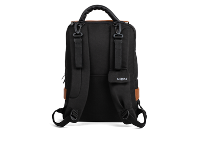 Moon Backpack mamos kuprinė Black/brown 2 Moon Backpack mamos kuprinė Black/brown 2