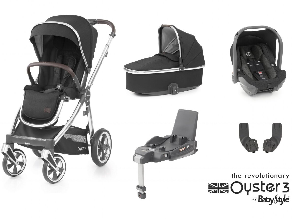 OYSTER 3 STROLLER SET 5IN1 CAVIAR/MIRROR OYSTER 3 STROLLER SET 5IN1 CAVIAR/MIRROR