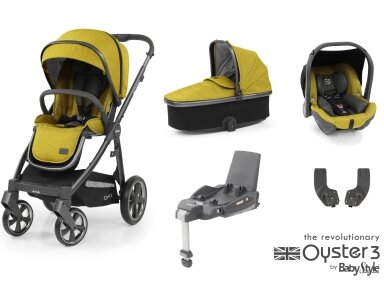 OYSTER 3 STROLLER SET 7IN1 MUSTARD/CITY GREY OYSTER 3 STROLLER SET 7IN1 MUSTARD/CITY GREY