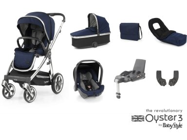 OYSTER 3 STROLLER SET 7IN1 RICH NAVY/MIRROR