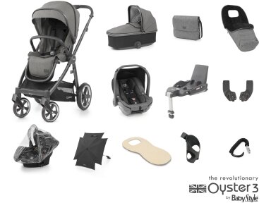 OYSTER 3 STROLLER SET 12IN1 MERCURY/CITY GREY