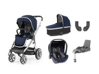 Oyster 3 Universalus vežimėlio komplektas 5in1 Rich navy/ mirror Oyster 3 Universalus vežimėlio komplektas 5in1 Rich navy/ mirror