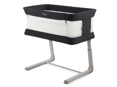 Oyster Wiggle Crib Co Sleeper supamas lopšiukas Carbonite
