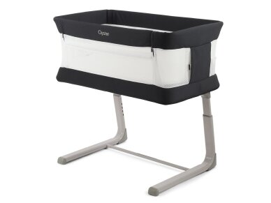 Oyster Wiggle Crib – Co-Sleeper- Carbonite Oyster Wiggle Crib – Co-Sleeper- Carbonite