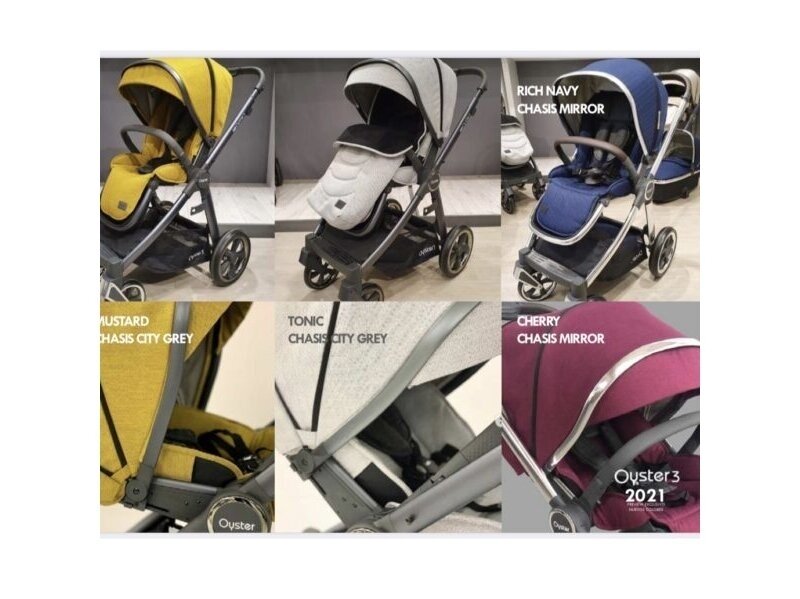 Oyster 3 2in1 kompletas Cherry/mirror 5 Oyster 3 2in1 kompletas Cherry/mirror 5
