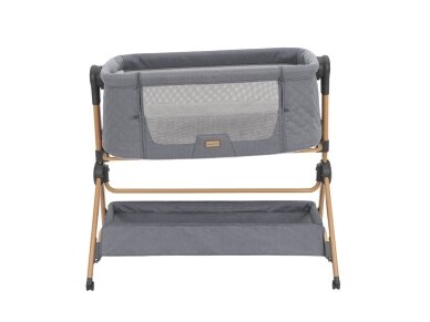 Sleat Me Grey 2in1 Kikkaboo Bedside crib + Highchair 3