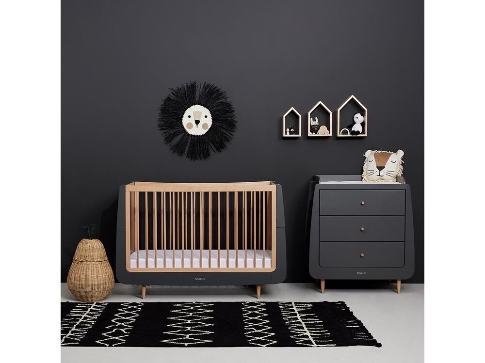 SnuzKot Skandi Cot Детская Кроватка Slate 2 SnuzKot Skandi Cot Детская Кроватка Slate 2