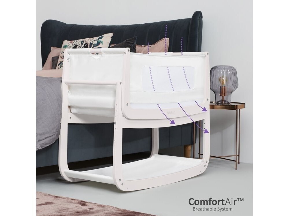 SnuzPod4 Crib lovytė / lopšiukas Rose White 2