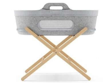 SnuzBaskit Liner Light Grey Moses Basket 1 SnuzBaskit Liner Light Grey Moses Basket 1