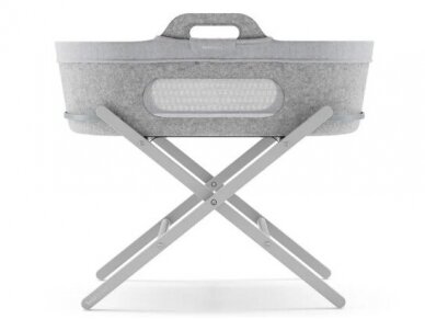 SnuzBaskit Light Grey Moses Basket & Dove Stand SnuzBaskit Light Grey Moses Basket & Dove Stand