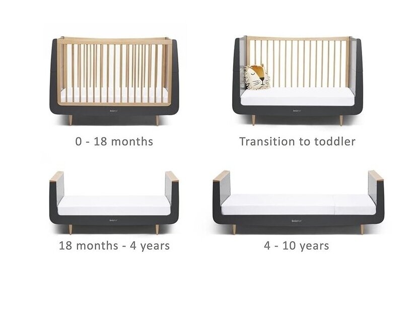 SnuzKot Skandi Cot Детская Кроватка Slate 1 SnuzKot Skandi Cot Детская Кроватка Slate 1