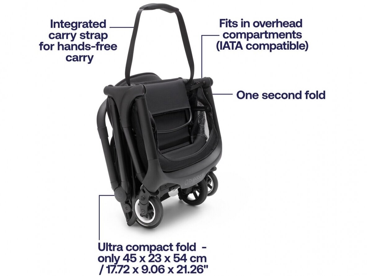 Bugaboo stroller Butterfly Midnight Black/Midnight Black/Black frame 9 Bugaboo stroller Butterfly Midnight Black/Midnight Black/Black frame 9
