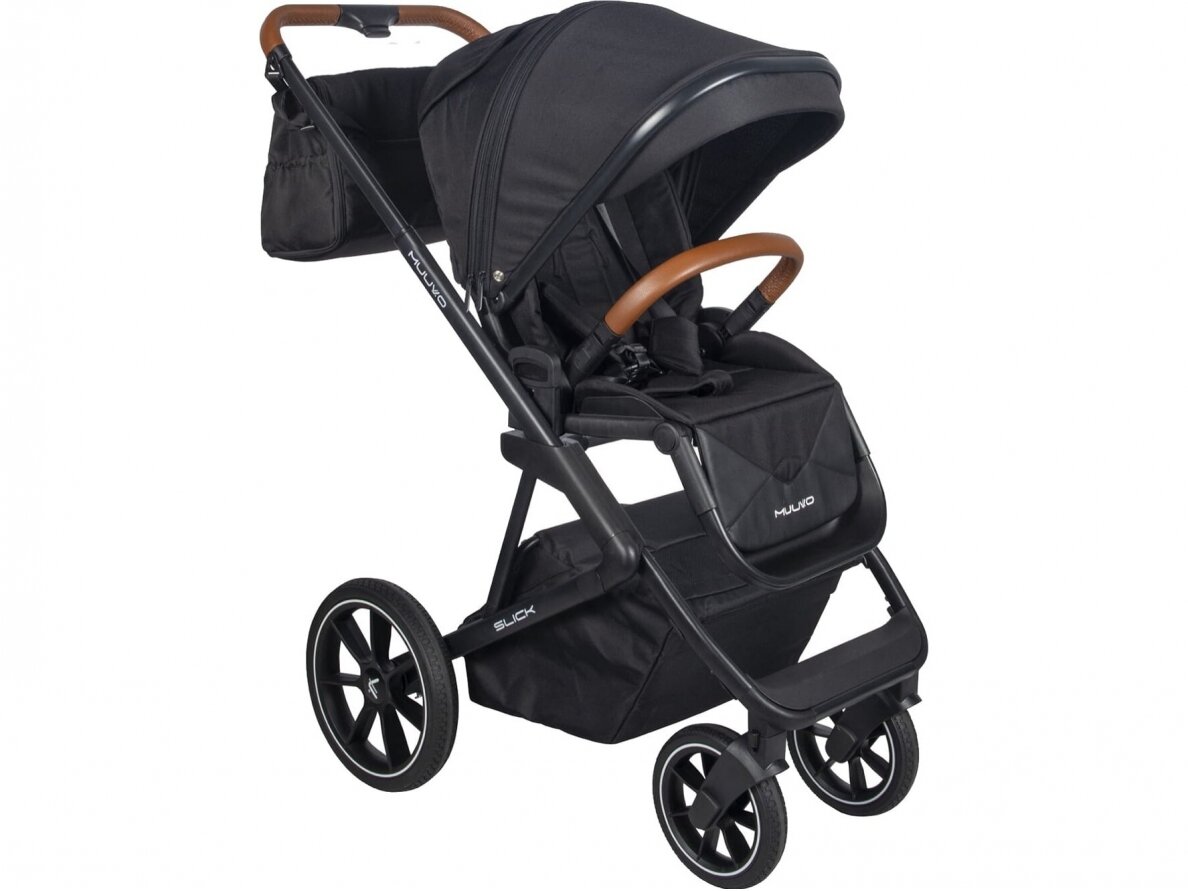 Sportinis vežimėlis Muuvo Slick Black Sportinis vežimėlis Muuvo Slick Black
