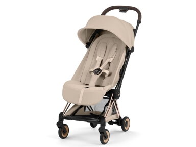 Sportinis vežimėlis Cybex Coya Style vežimėlis Cozy Beige, Rose Gold frame Sportinis vežimėlis Cybex Coya Style vežimėlis Cozy Beige, Rose Gold frame