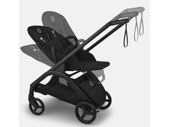 Sportinis vežimėlis Bugaboo Dragonfly Plus Grey melange/Grey melange/graphite frame 1 Sportinis vežimėlis Bugaboo Dragonfly Plus Grey melange/Grey melange/graphite frame 1
