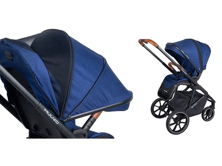 Sportinis vežimėlis Muuvo Slick Blue Lush 3 Sportinis vežimėlis Muuvo Slick Blue Lush 3