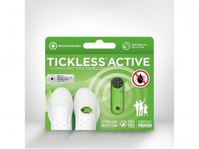 Tickless Active ultragarsinė apsauga nuo erkių sportuojantiems Green