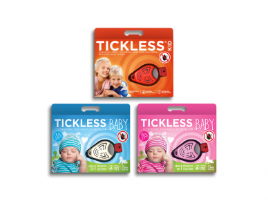 Tickless ultragarsinė apsauga nuo erkių kūdikiams ir vaikams