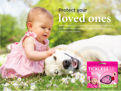 Tickless ultragarsinė apsauga nuo erkių kūdikiams ir vaikams 3