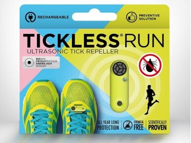 Tickless Run ultragarsinė apsauga nuo erkių sportuojantiems Green 4