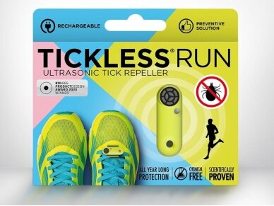 Tickless Run ultragarsinė apsauga nuo erkių sportuojantiems Green 7