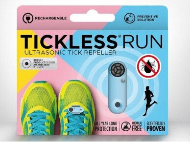 Tickless Run ultragarsinė apsauga nuo erkių sportuojantiems Blue 2