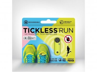 Tickless Run ultragarsinė apsauga nuo erkių sportuojantiems Green