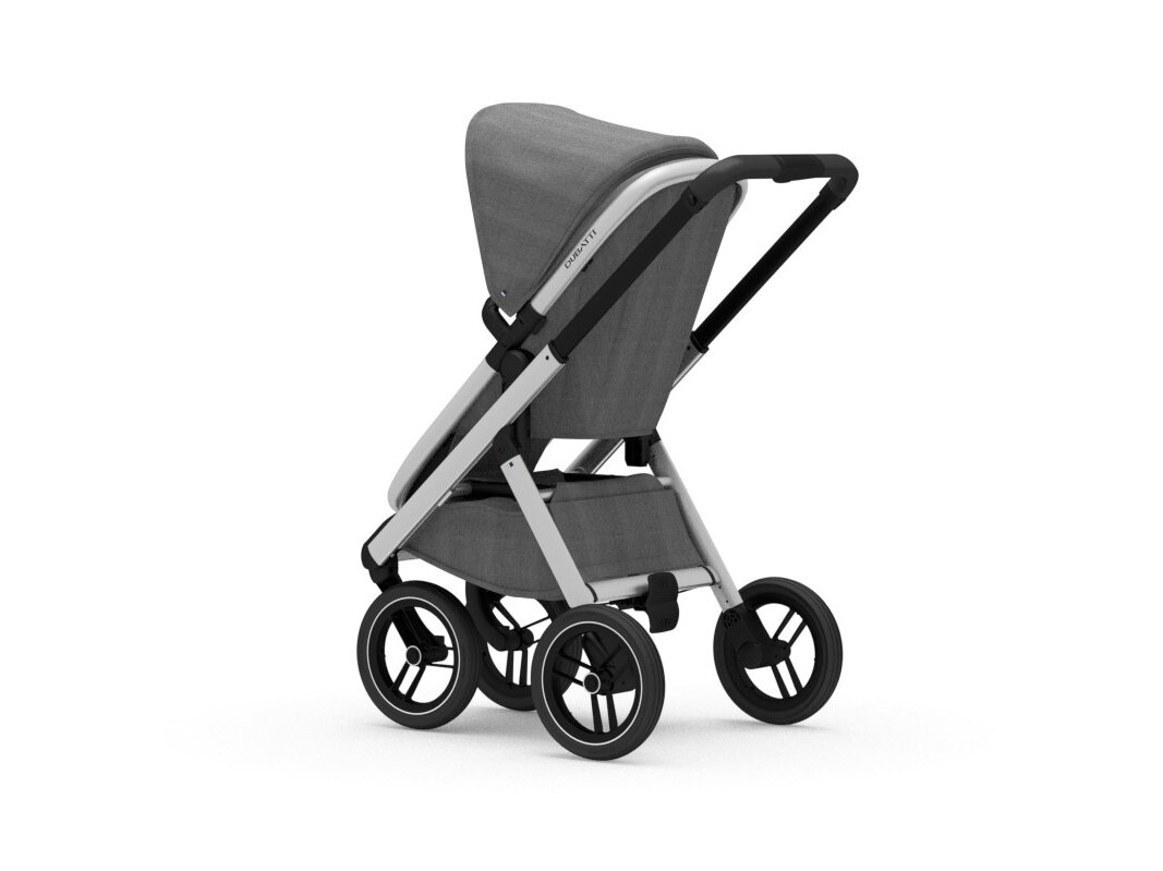 Universalus vežimėlis Dubatti 2in1 Silver/Melange Grey Melange Grey 4