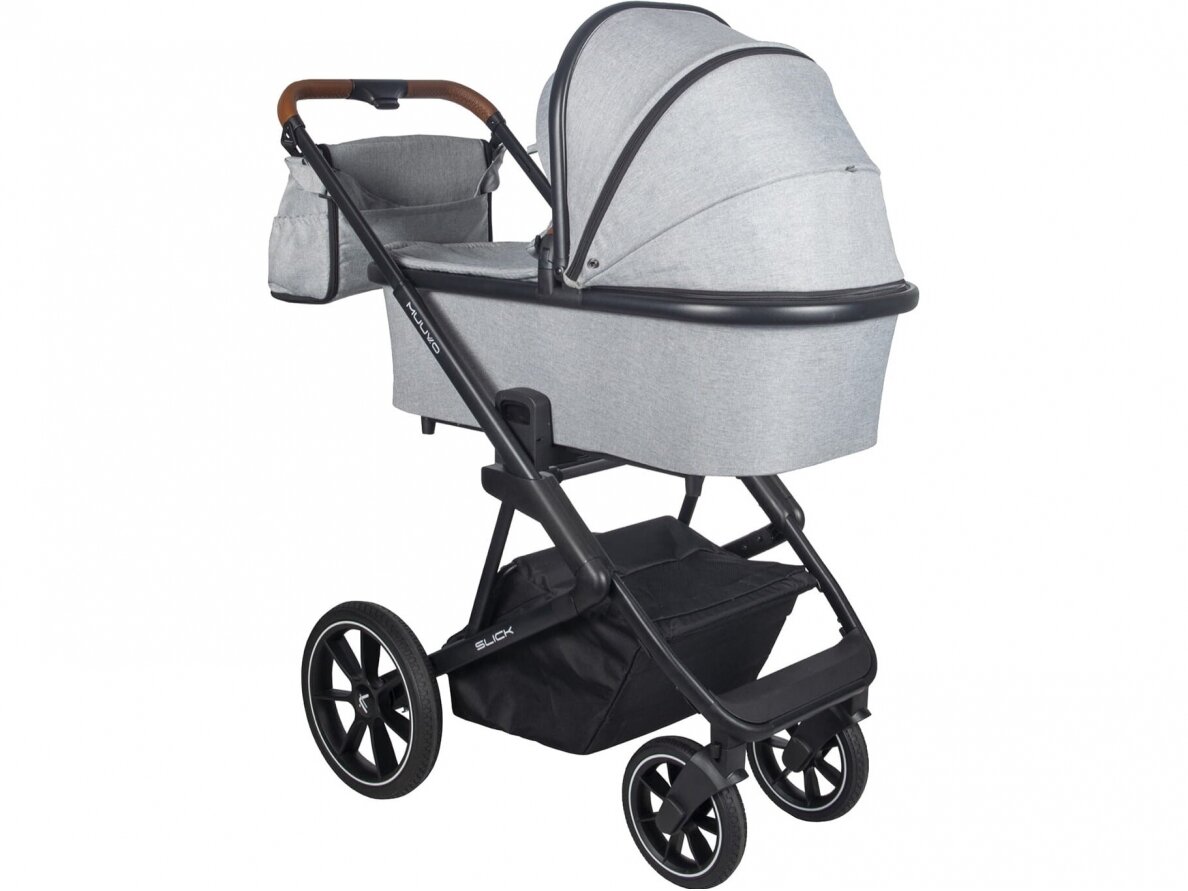 Universalus vežimėlio komplektas 2in1 Muuvo SLICK Rocky Grey XL lopšys 2 Universalus vežimėlio komplektas 2in1 Muuvo SLICK Rocky Grey XL lopšys 2