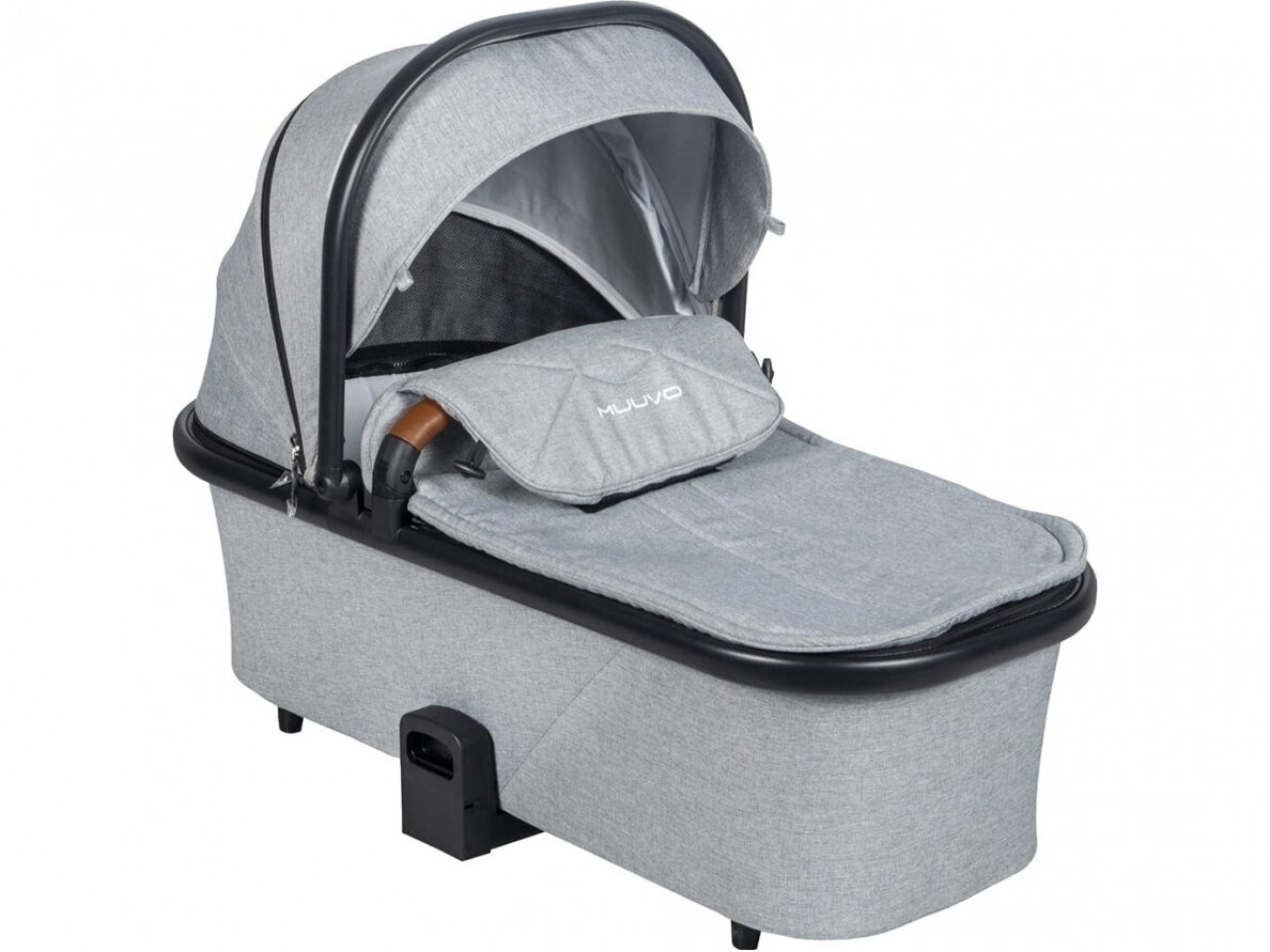 Universalus vežimėlio komplektas 2in1 Muuvo SLICK Rocky Grey XL lopšys 4 Universalus vežimėlio komplektas 2in1 Muuvo SLICK Rocky Grey XL lopšys 4