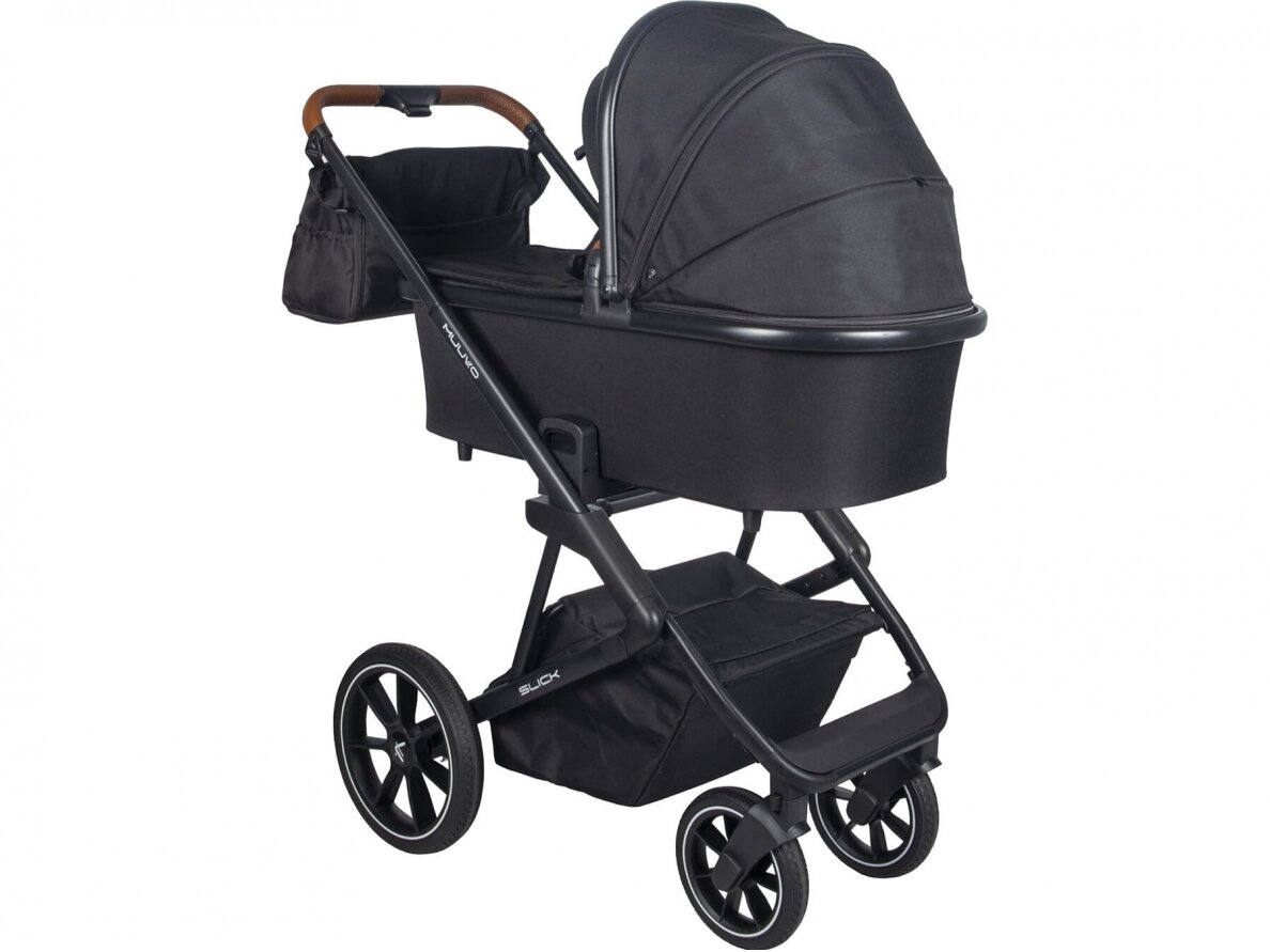 Universalus vežimėlio komplektas 2in1 Muuvo SLICK Black XL lopšys 3 Universalus vežimėlio komplektas 2in1 Muuvo SLICK Black XL lopšys 3