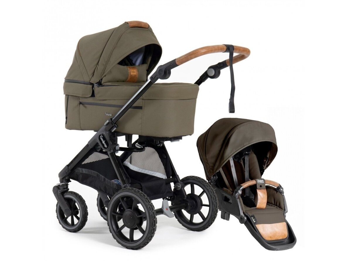 Emmaljunga Sento Flat Plus 2in1 Outdoor Olive Emmaljunga Sento Flat Plus 2in1 Outdoor Olive