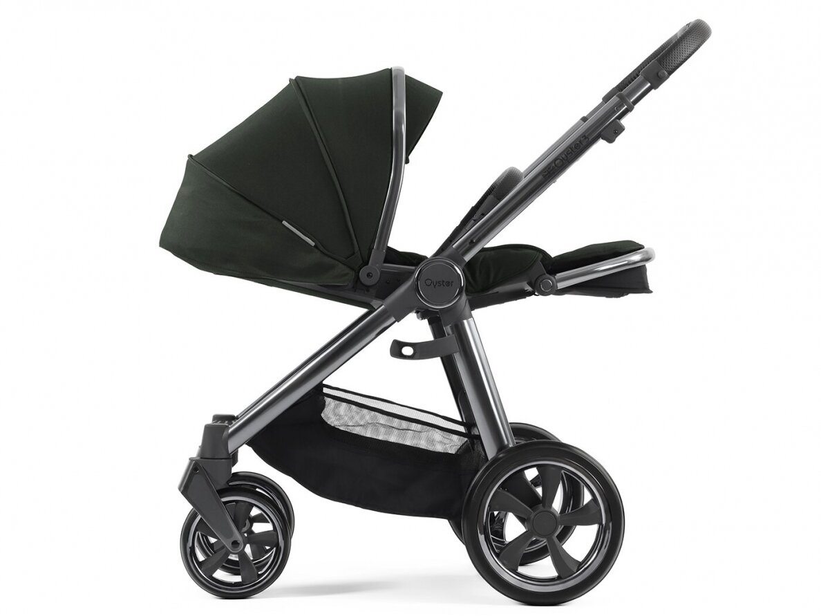 UNIVERSALUS VEŽIMĖLIS OYSTER 3 Black Olive 3in1 6