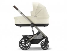 Universalus vežimėlis Cybex Balios S Lux 2in1 Seashell Beige (Taupe Frame)