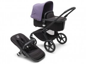 Универсальная коляска Bugaboo Fox 5 Astro фиолетовая/черная полночь/черная рама 2в1