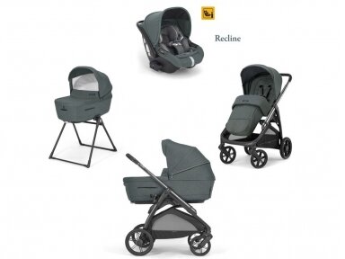 Inglesina Aptica 4in1 Emerald Green + Darwin Infant Recline 0-13 kg