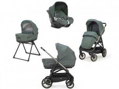 Universalus vežimėlio komplektas Inglesina Aptica 4in1 Neptune Greyish Universalus vežimėlio komplektas Inglesina Aptica 4in1 Neptune Greyish