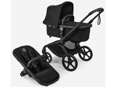 Универсальная коляска Bugaboo Fox 5 Renew Heritage black/Heritage black/black frame 7in1