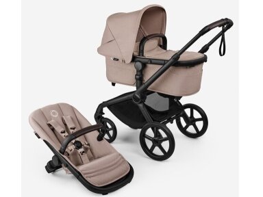 Универсальная коляска Bugaboo Fox 5 Renew Desert taupe melange/Desert taupe melange/black frame 7in1