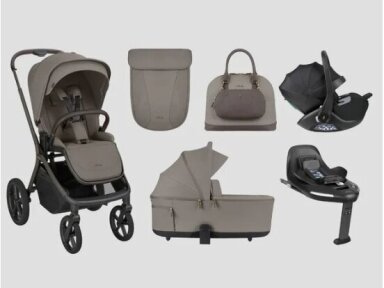 KikkaBoo Platinum 4in1 Stroller Goya Mocca