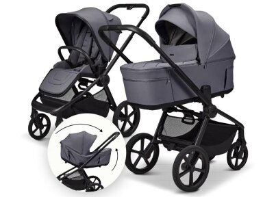 Universal stroller Moon Resea Fold Graphite 2in1