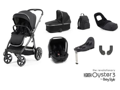 UNIVERSALUS VEŽIMĖLIS OYSTER 3 Carbonite 7in1