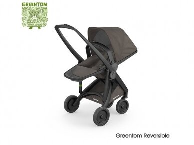 Universalus vaikiškas vežimėlis GREENTOM 2in1 Black / Charcoal