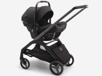 Universalus vežimėlio komplektas Bugaboo Dragonfly 2in1 Midnight black/Grey Melange /black frame 7 Universalus vežimėlio komplektas Bugaboo Dragonfly 2in1 Midnight black/Grey Melange /black frame 7