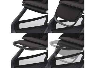Universalus vežimėlio komplektas Bugaboo Dragonfly 2in1 Grey melange/ grey melange/ graphite frame 4 Universalus vežimėlio komplektas Bugaboo Dragonfly 2in1 Grey melange/ grey melange/ graphite frame 4