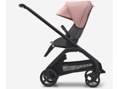 Universalus vežimėlio komplektas Bugaboo Dragonfly 2in1 Morning pink/grey mélange/black frame 2